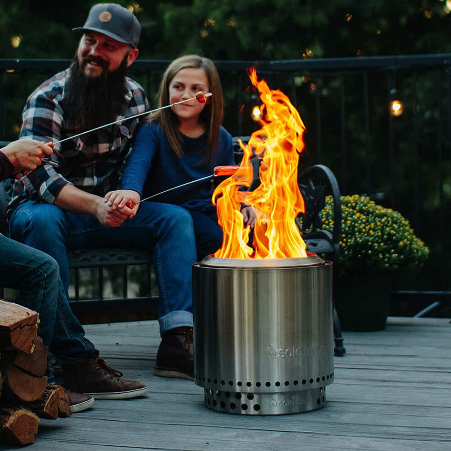 Ranger Stand Stainless Steel Fire Pit Accessory Ranger Fireplace Tools for Firepits and Fire Pits Outdoor Prefect for Your Outdoor Fireplace