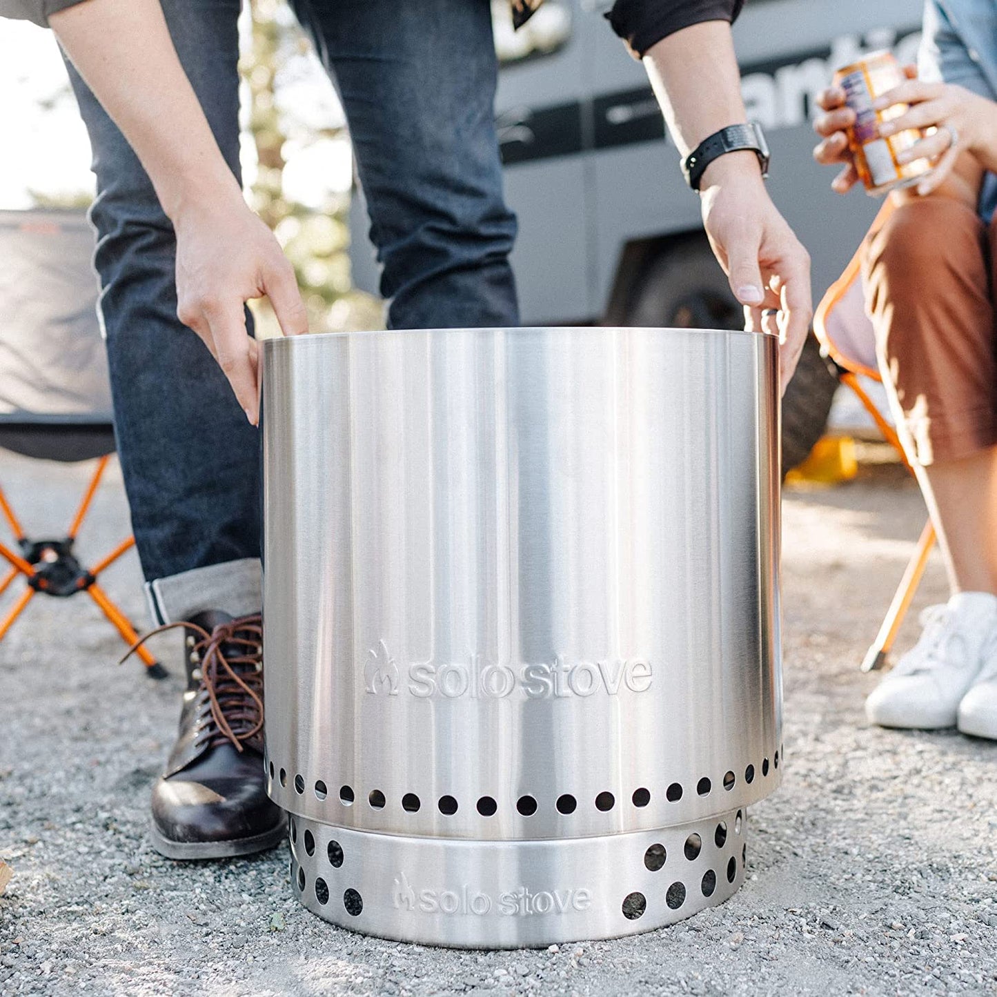 Ranger Stand Stainless Steel Fire Pit Accessory Ranger Fireplace Tools for Firepits and Fire Pits Outdoor Prefect for Your Outdoor Fireplace