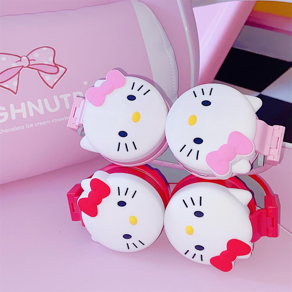 Hello Kitty Cute Bluetooth Headphone Wireless Headsets Anime Cartoon Stereo Headset Earphone with Mic Fashion Hottie Y2K Gifts