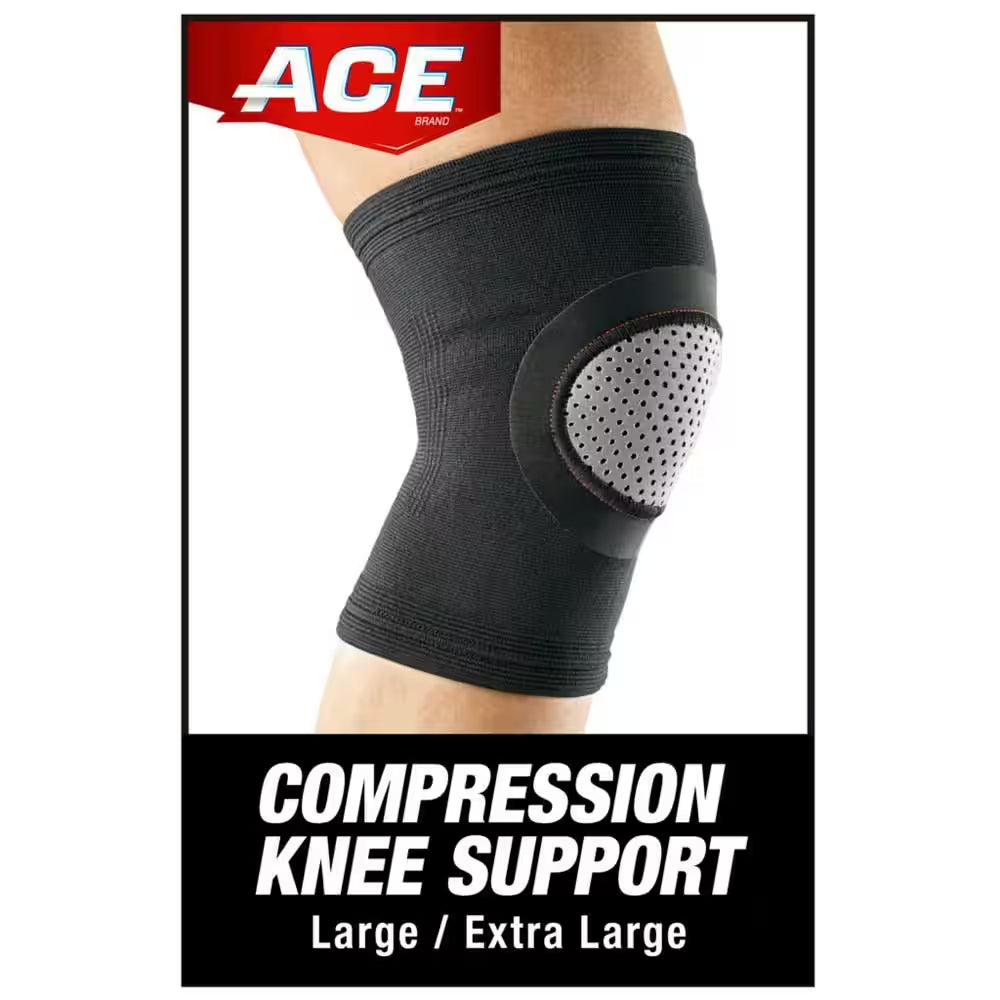 Large/Extra Large Knee Support Black Elasto-Preene